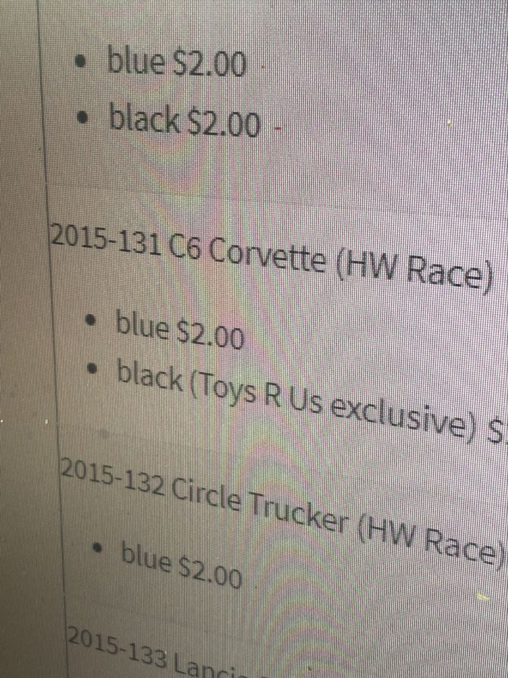 C6 Corvette - 2015 - HW Race - Race Team toy car collectible - Main Image 3