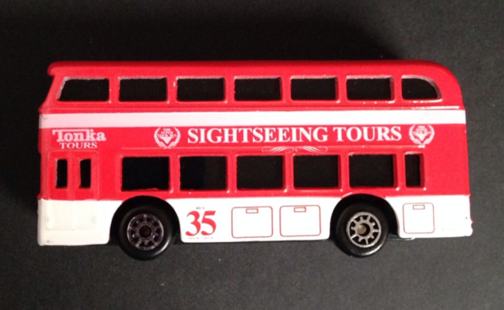 Maisto Double Decker Tonka Tours  toy car collectible - Main Image 2