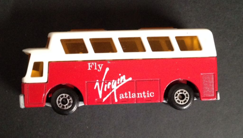 Matchbox Airpot Coach Virgin Atlantic  toy car collectible - Main Image 2