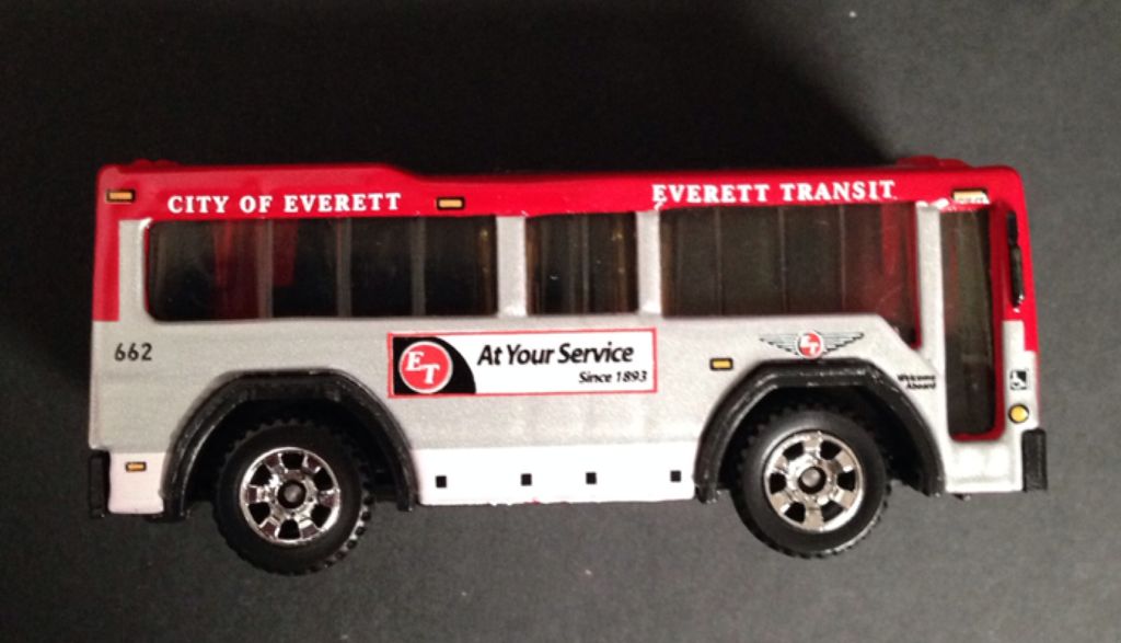 Matchbox City Bus Everett - City Action toy car collectible - Main Image 1