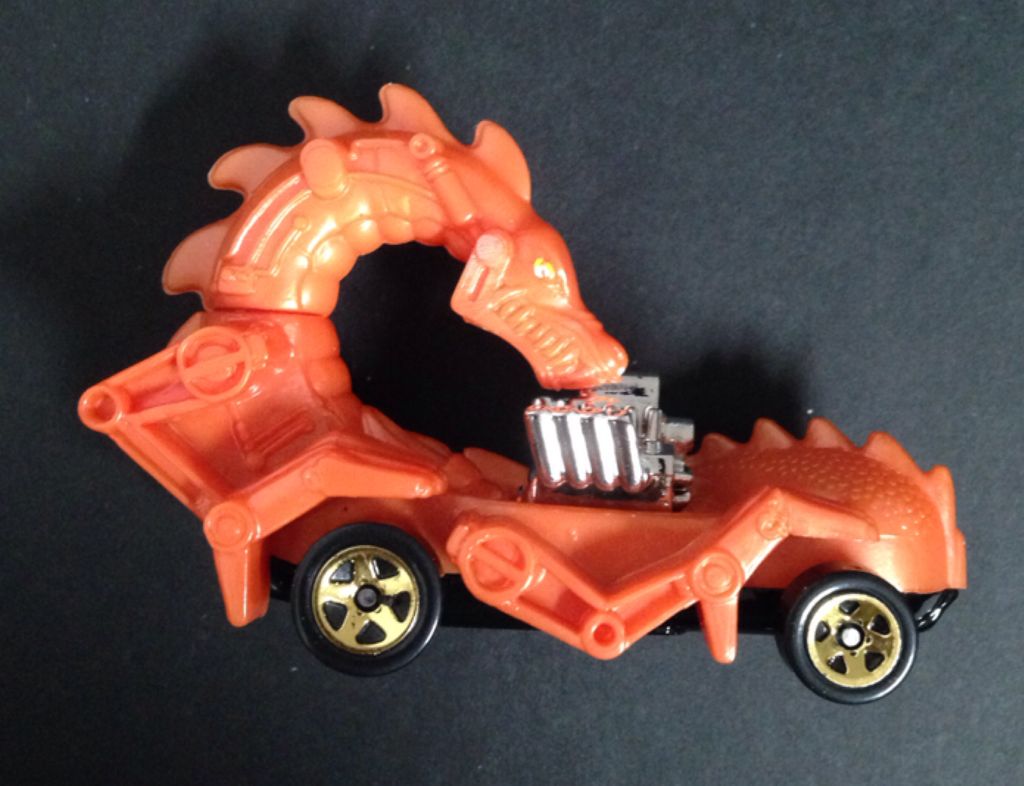 Hot Wheels Rodzilla Orange - Hw City 2014 toy car collectible - Main Image 2