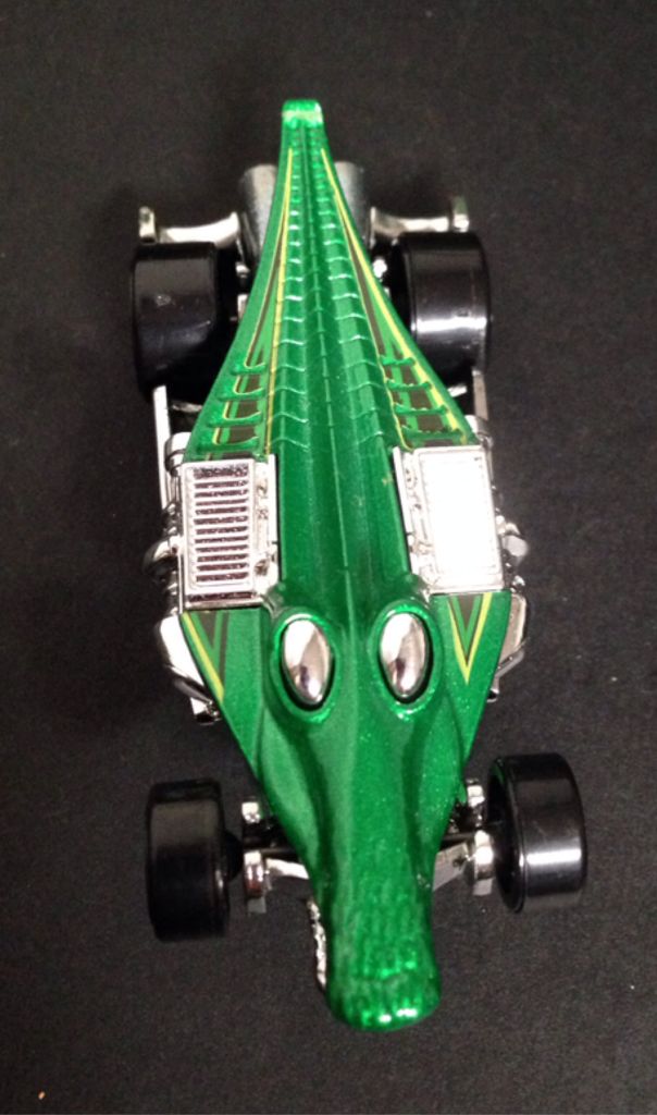Hot Wheels Croc Rod Green/Silver  toy car collectible - Main Image 2