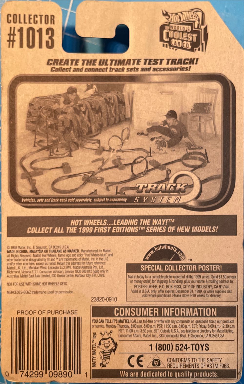 Mercedes 500 SL - 1999 Hot Wheels toy car collectible - Main Image 2