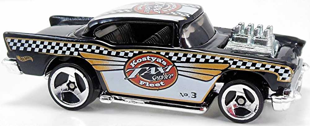 1957 Chevy (Exposed Engine) - Turbo Taxi toy car collectible - Main Image 2