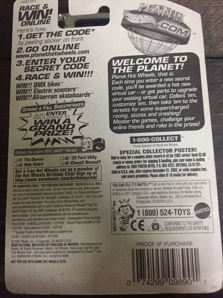 Side Kick - Red Line toy car collectible - Main Image 2