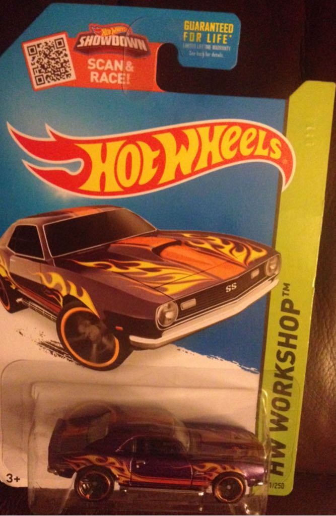 ’68 Capo Camaro - HW WORKSHOP 2015 Heat Fleet toy car collectible - Main Image 2