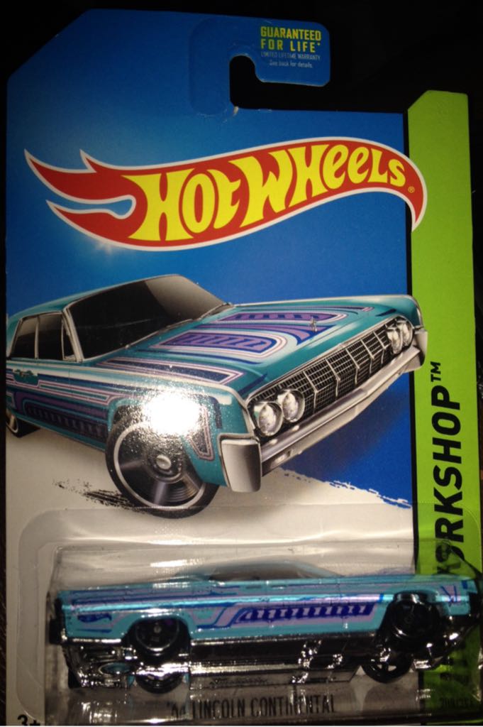 ’64 Lincoln Continental (sky Blue) - HW Workshop 2014 - HW Garage toy car collectible - Main Image 1
