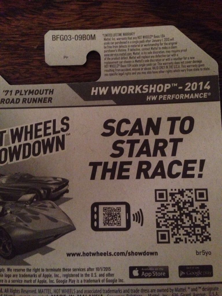 ’71 Plymouth Road Runner - ’14 HW WORKSHOP-HW PERFORMANCE toy car collectible - Main Image 2