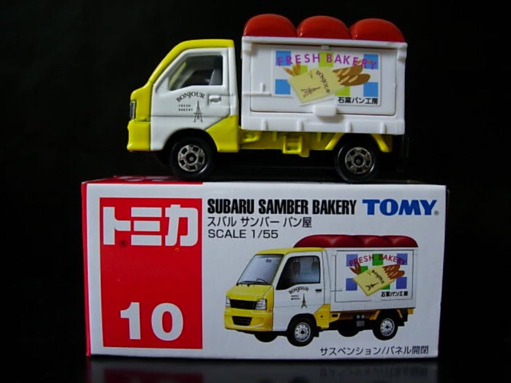 Subaru Sambar Bakery - Tomica toy car collectible - Main Image 1