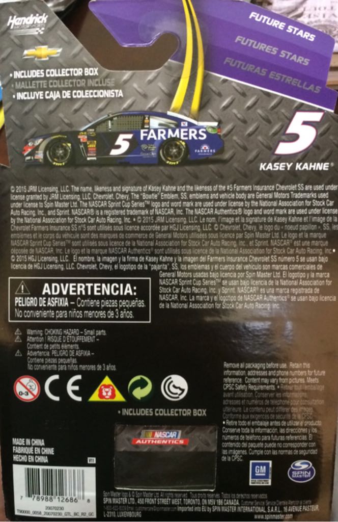 Kasey Kahne #5 - NASCAR Sprint Cup Series toy car collectible - Main Image 2