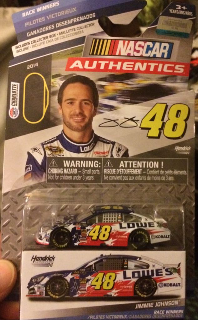 Jimmie Johnson #48 - Nascar Authentics toy car collectible - Main Image 2