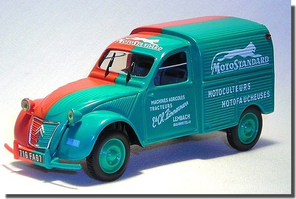 Citroën 2CV AZU Motostandard - Norev toy car collectible - Main Image 1