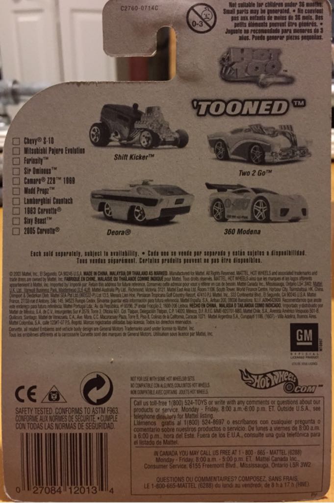 Tooned Corvette C6 - First Editions toy car collectible - Main Image 2
