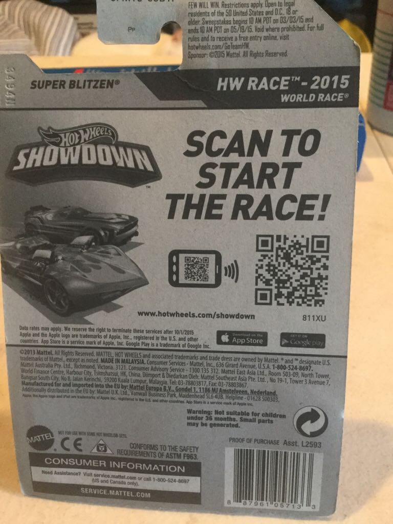 Super Blitzen - 2015 HW Race toy car collectible - Main Image 2