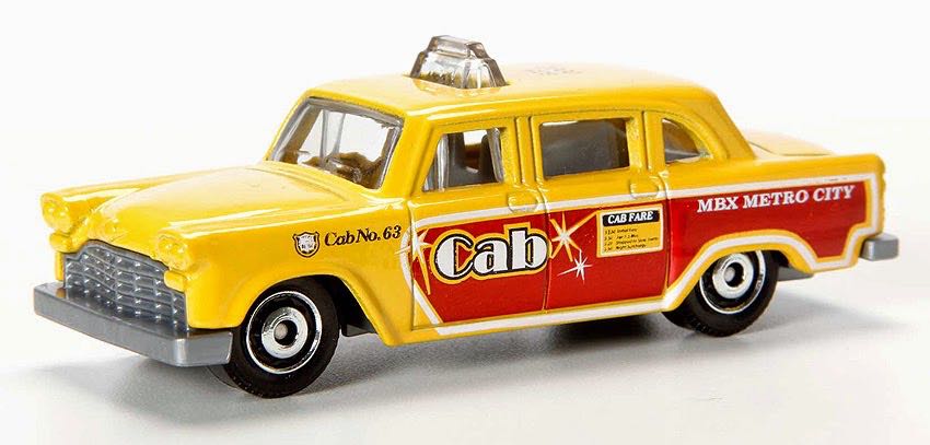 Checker Cab - MBX Adventure City toy car collectible - Main Image 2