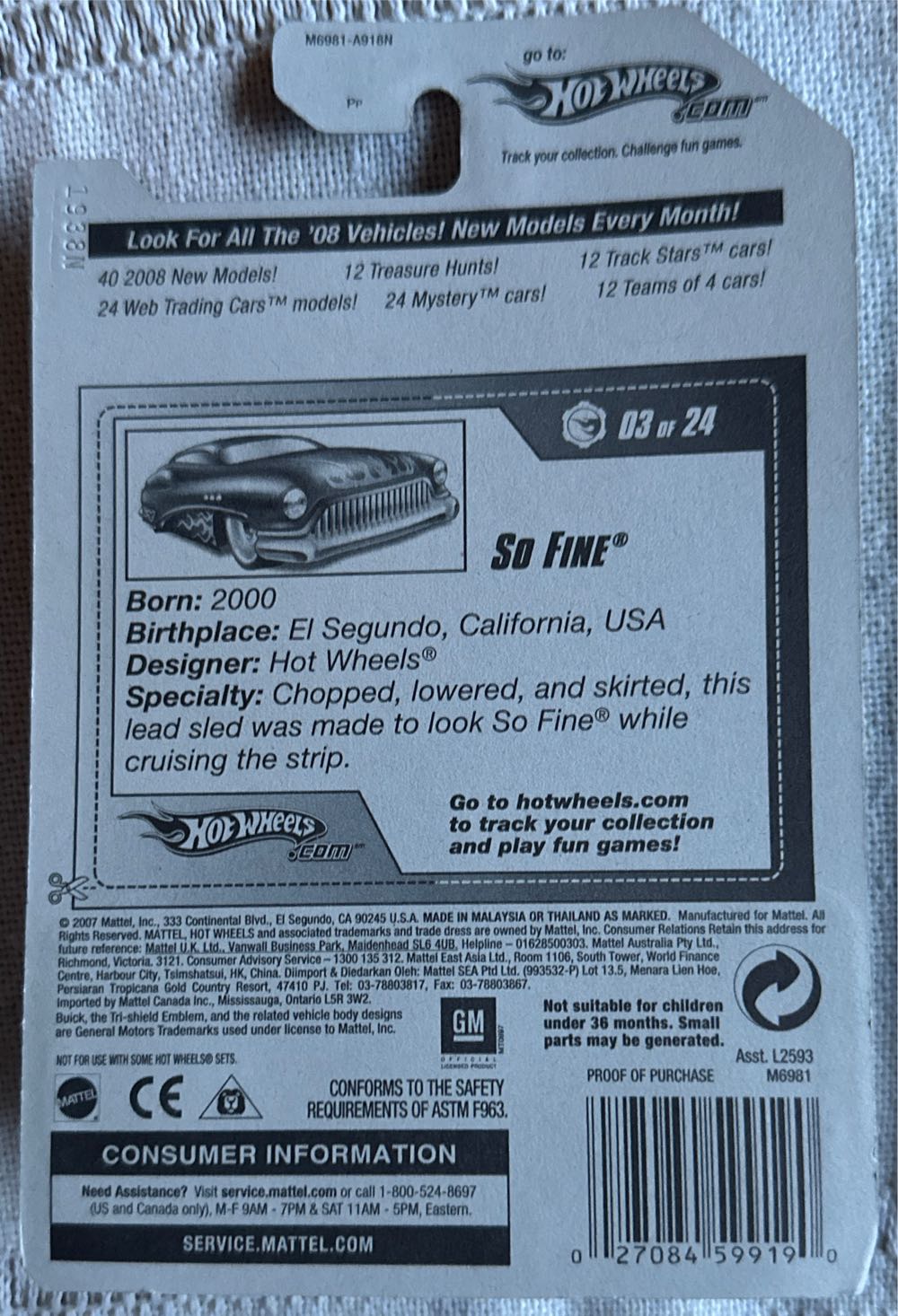 So Fine - Web Trading Cars toy car collectible - Main Image 3