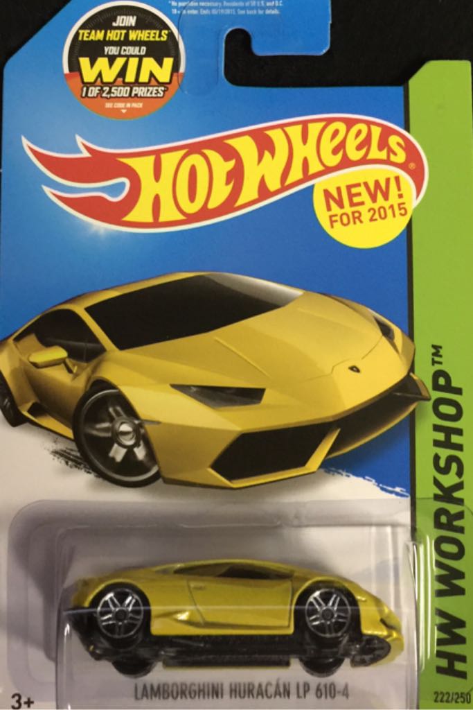 Lamborghini Huracán LP 610-4 - HW Workshop - 2015 HW Garage toy car collectible - Main Image 1