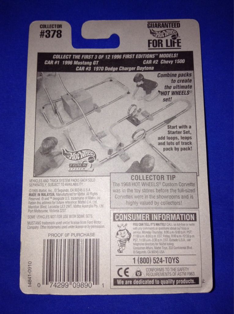 1/12 1996 Mustang GT - 1996 - HW First Editions™️ toy car collectible - Main Image 2