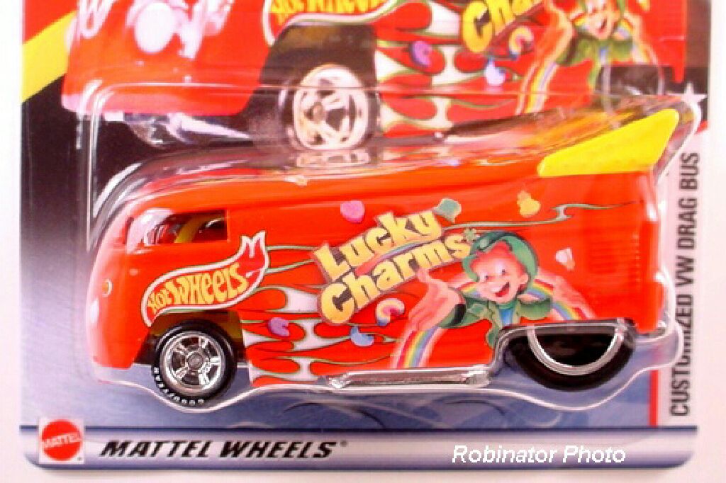 Customized VW Drag Bus - General Mills / Lucky Charmrs toy car collectible - Main Image 1