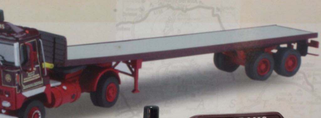 Cogi J R Adams Maroon 1:50 Flatbed Trailer CC12601 - Corgi toy car collectible - Main Image 2