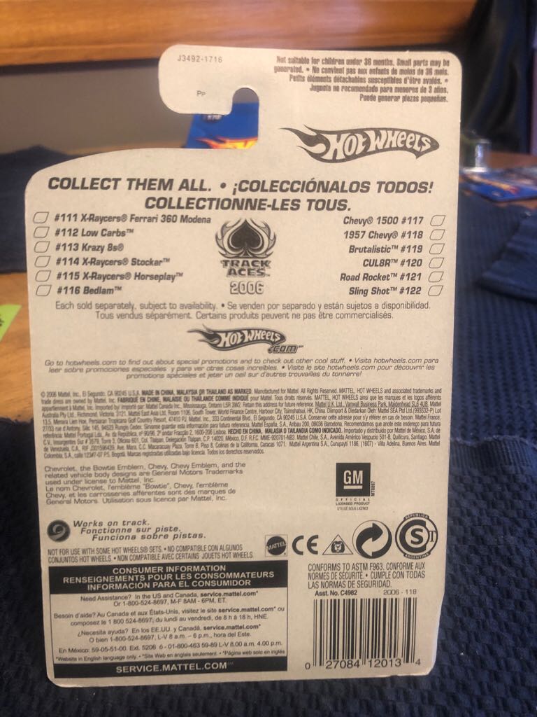 1957 Chevy Track Aces No 16  toy car collectible - Main Image 2