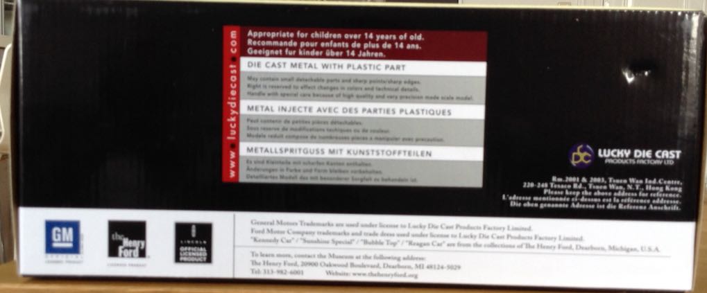 Lincoln Continental Reagan Car - Presidential Series toy car collectible - Main Image 2