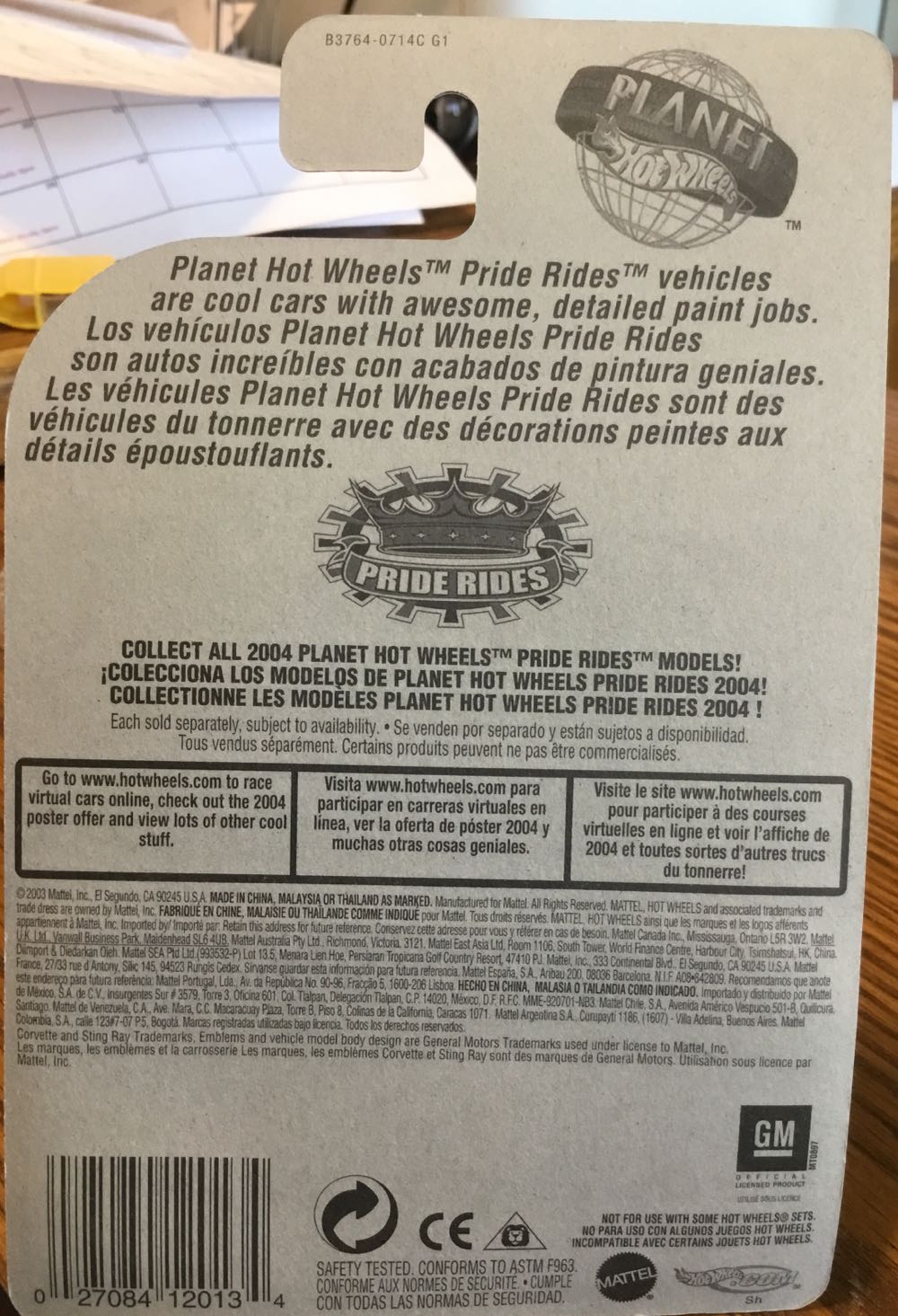 Corvette Sting Ray - Pride Rides toy car collectible - Main Image 2