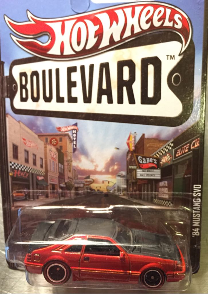 Ford Mustang SVO 1984 - HW Boulevard toy car collectible - Main Image 1