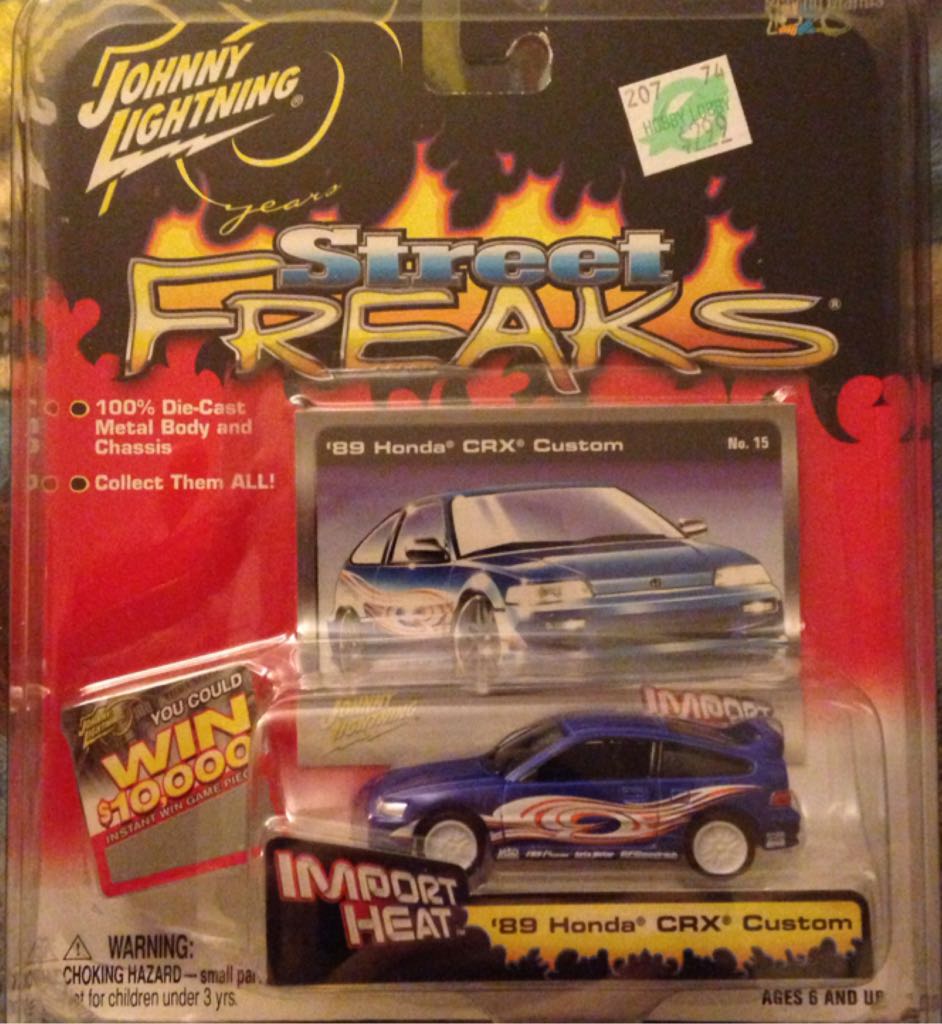 ’89 Honda CRX Custom - Street Freaks toy car collectible - Main Image 2