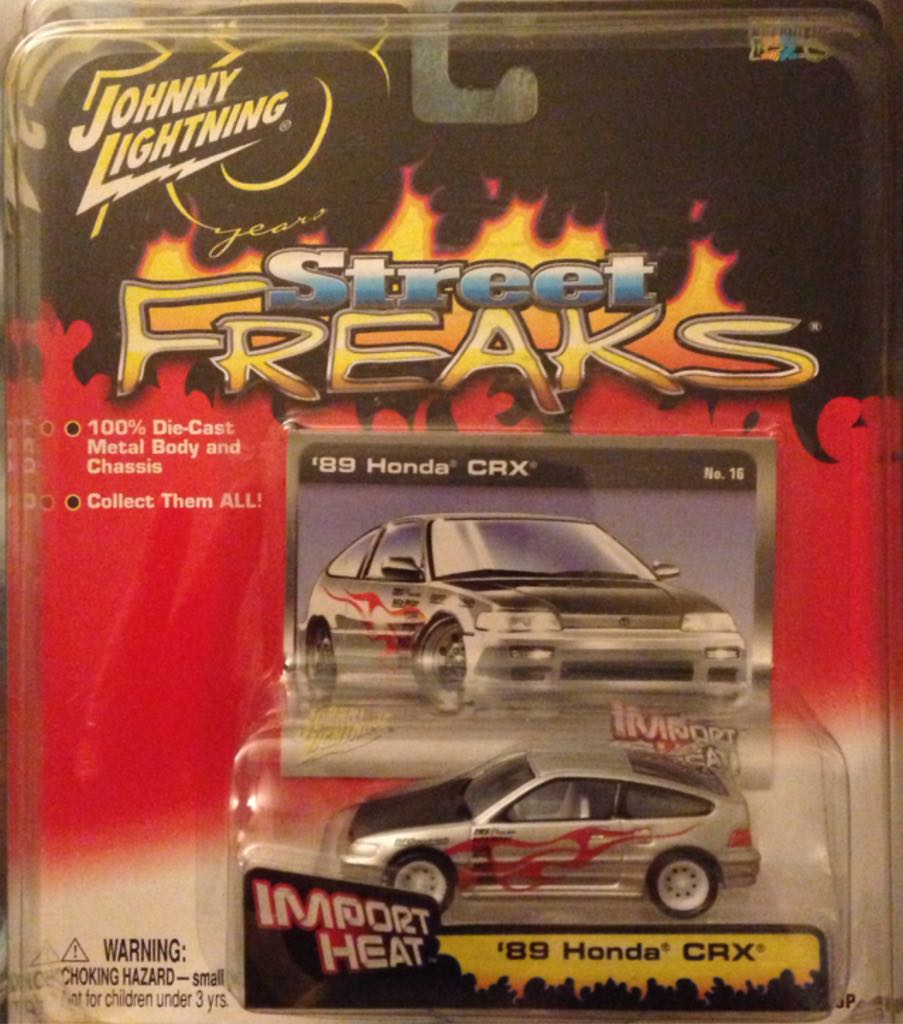 ’89 Honda CRX - Street Freaks/White Lightning toy car collectible - Main Image 2