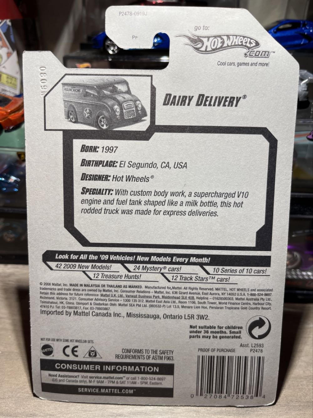 2009 #158 Dairy Delivery Silver - Modified Rides toy car collectible - Main Image 3