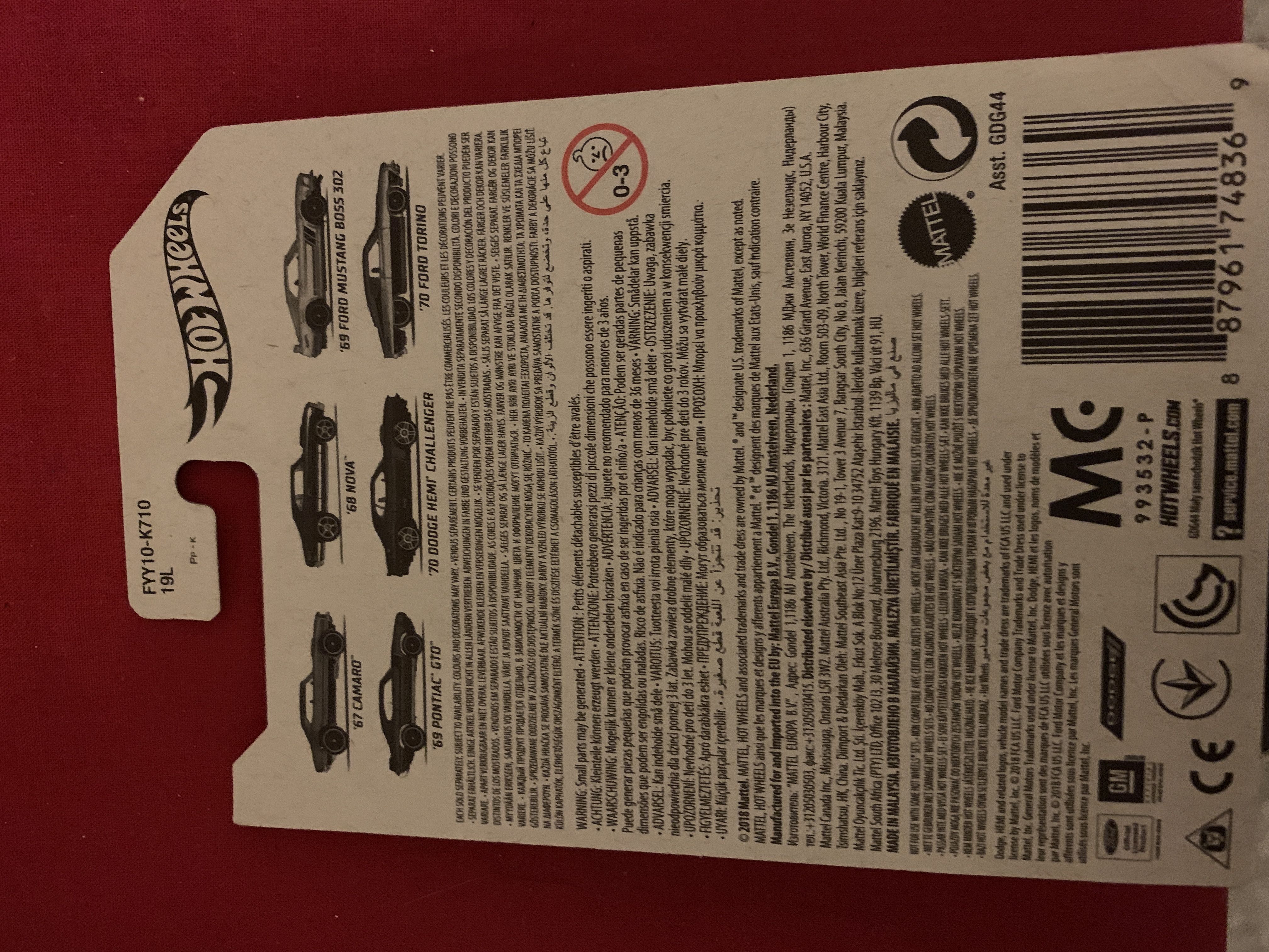 Ford Mustang Boss 302 1969 - HW WORKSHOP toy car collectible - Main Image 2