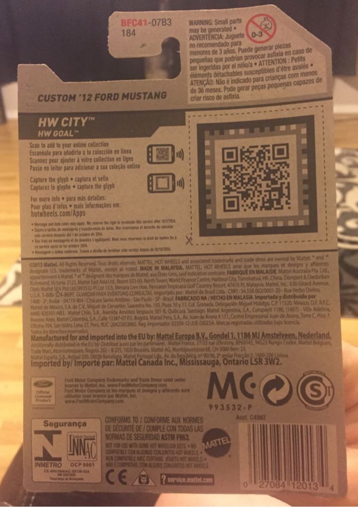 Custom 2012 Ford Mustang - HW City toy car collectible - Main Image 2