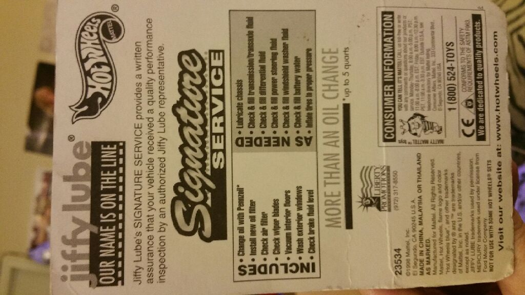 Jiffy Lube Tail Dragger  toy car collectible - Main Image 2