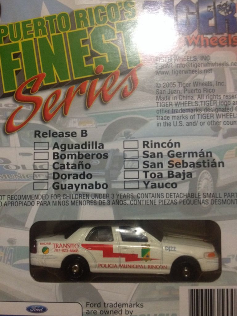 Rincon Municipal Police - Puerto Rico’s Finest Series toy car collectible - Main Image 2