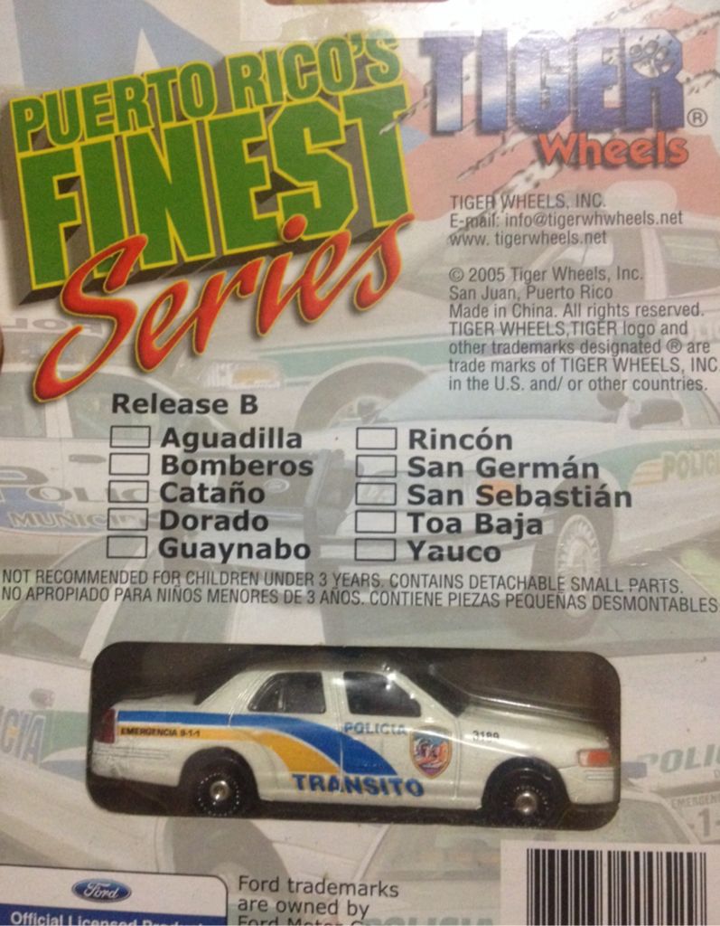 Puerto Rico Transit Patrol - Puerto Rico’s Finest Series toy car collectible - Main Image 2