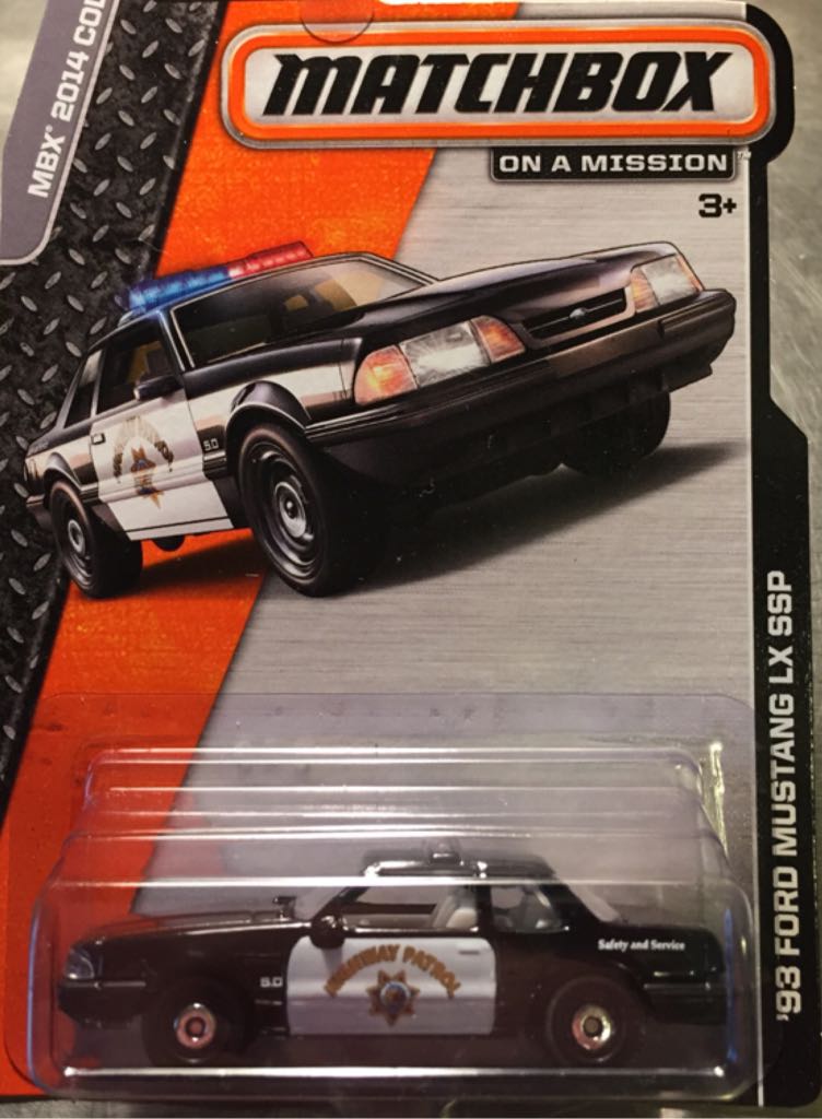 ’93 Ford Mustang LX SSP - MBX Heroic Rescue toy car collectible - Main Image 2