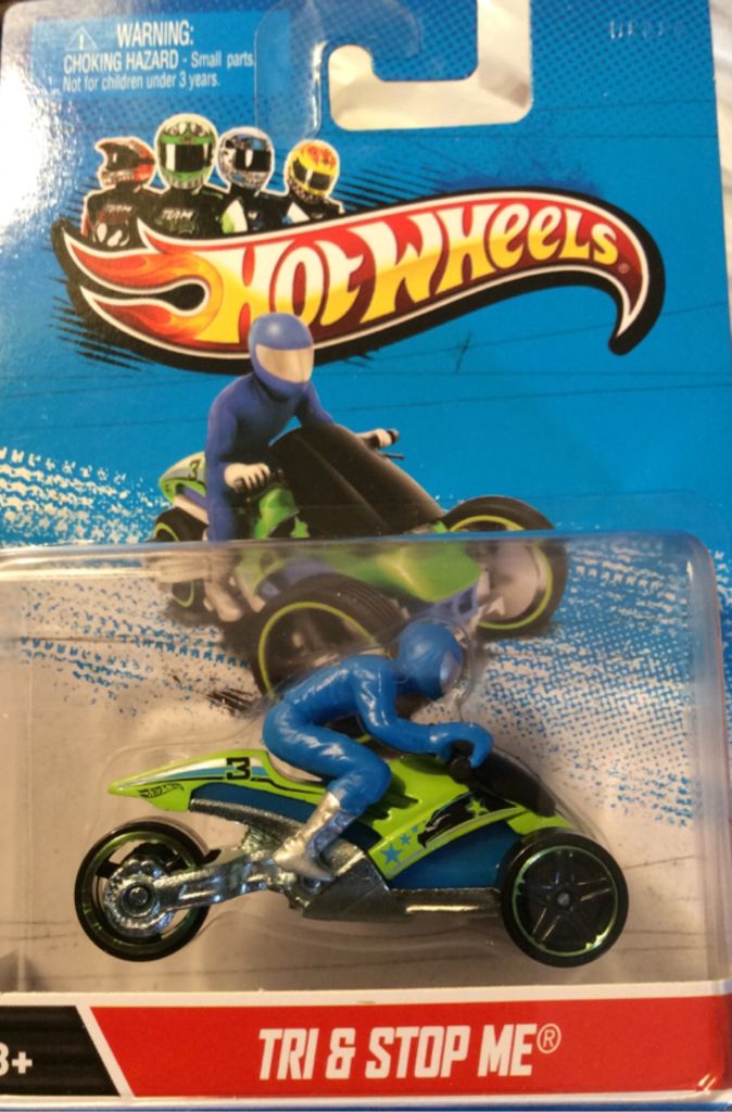 Tri & Stop Me - Hot Wheels Motorcycles toy car collectible - Main Image 1