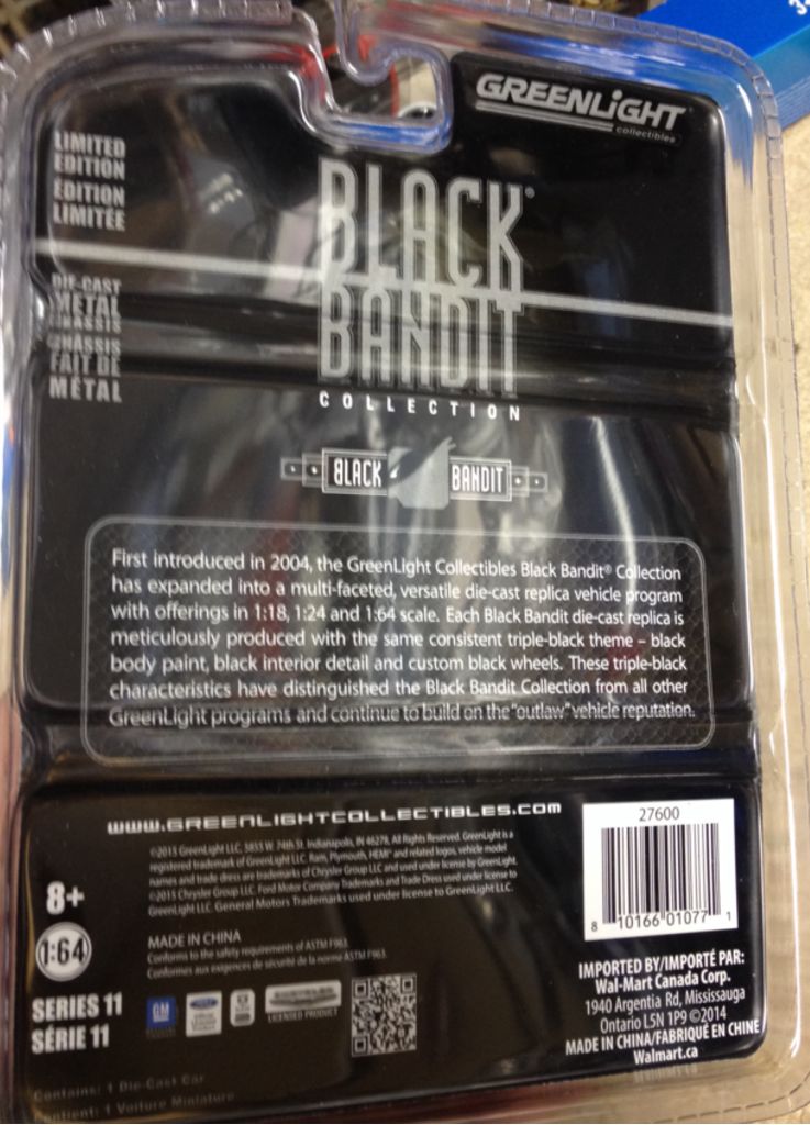 1970 Plymouth Hemi Cuda - Black Bandit 11 toy car collectible - Main Image 2