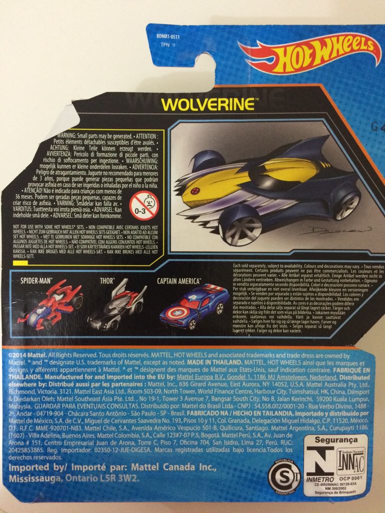 Wolverine - Superhero Series toy car collectible - Main Image 2
