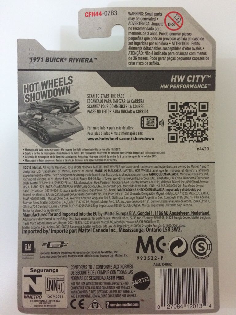 1971 Buick Riviera - ’15 HW City toy car collectible - Main Image 2
