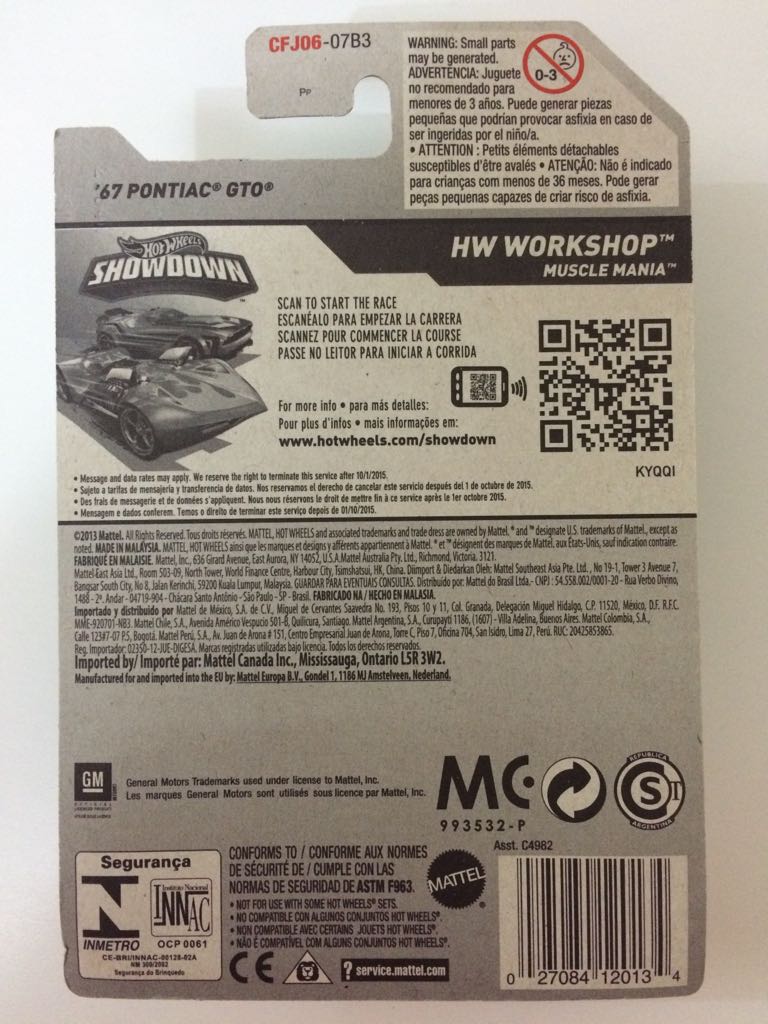 ’67 Pontiac GTO - Muscle Mania toy car collectible - Main Image 2