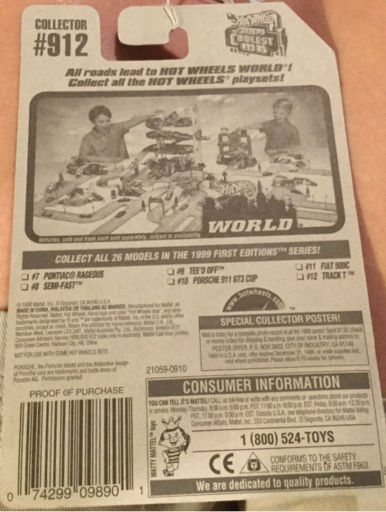 Porche 911 GT3 Cup - Fast & Furious toy car collectible - Main Image 2