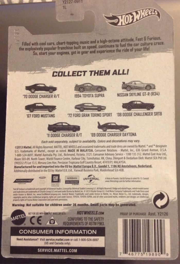 ’70 Dodge Charger R/T - The Fast & The Furious toy car collectible - Main Image 2