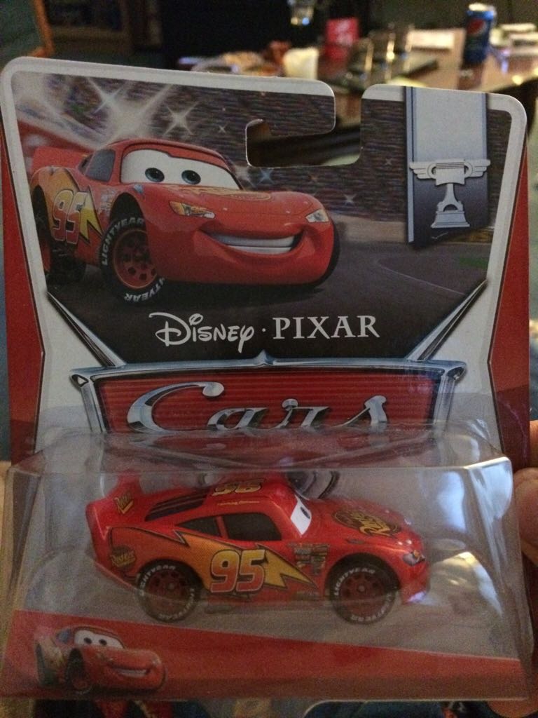 Lightning McQueen with Metallic Finish - (2011 - Cars 2) KMART / SILVER RACER SERIES (10) toy car collectible - Main Image 1