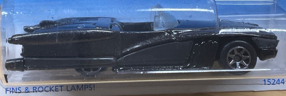 *”Fins & Rocket Lamps”, Black  toy car collectible - Main Image 2