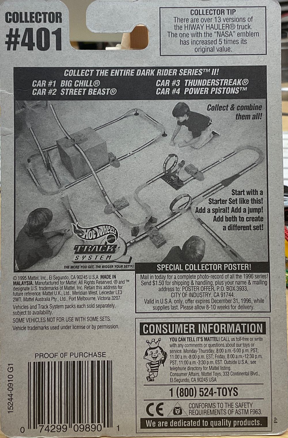 *”Fins & Rocket Lamps”, Black  toy car collectible - Main Image 3