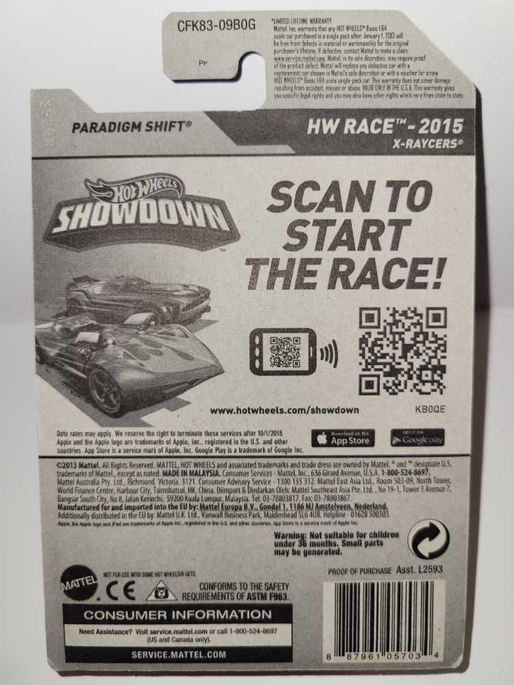 Paradigm Shift - HW Race toy car collectible - Main Image 4