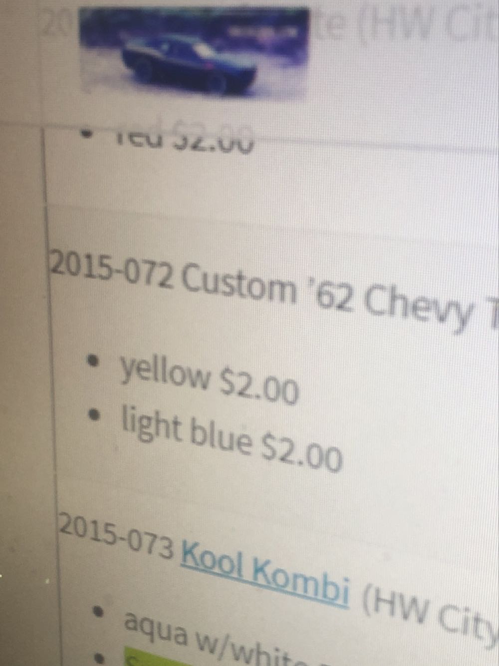 Custom ’62 Chevy - Hw City - 2015 Surf Patrol toy car collectible - Main Image 3