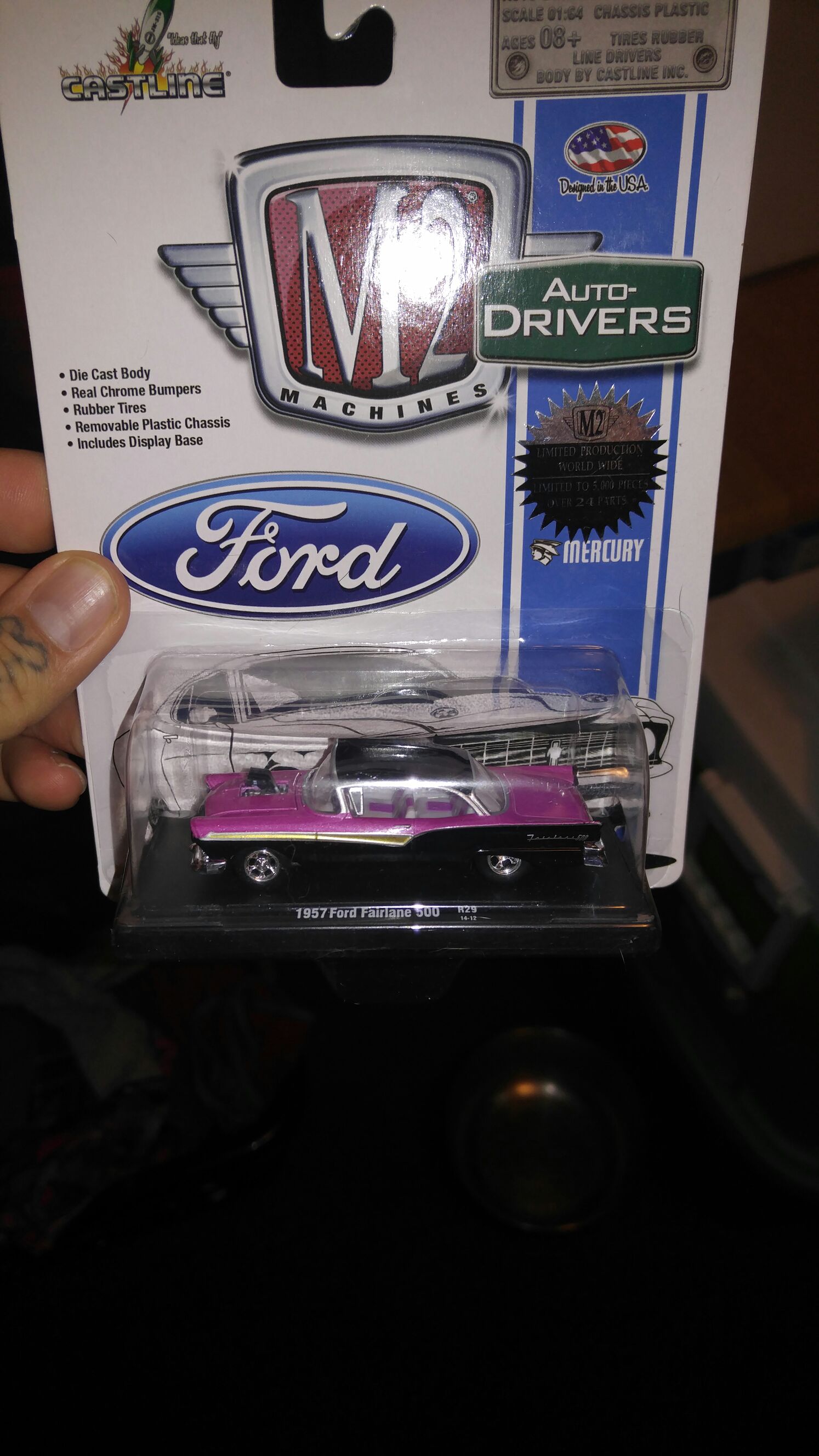 1957 Ford Fairlane 500 - Auto Drivers toy car collectible - Main Image 2